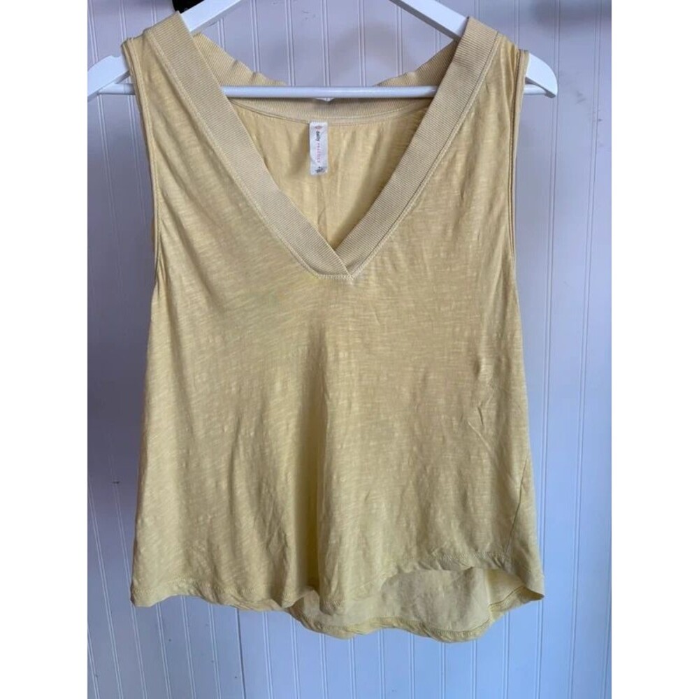 Daily practice small tank top yellow